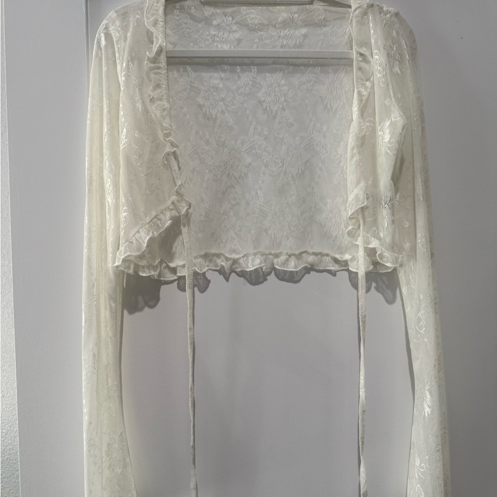Outcast White Lace Cardigan